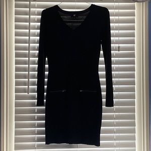 Little black sweater dress